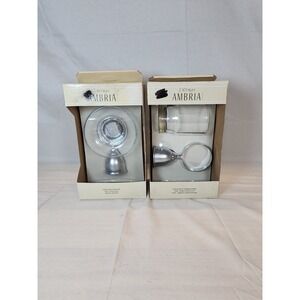 Ambria Decorum Wall Mounted Toothbrush Holder W/Glass & Wall Mounted Soap Dish